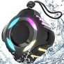 Waterproof Bluetooth Speaker IPX7, Shower Speaker with Multi-Color Light,Floating, Loud HD Stereo Sound, Robust Bass, Portable Speaker with 24H Playtime for Kayak Canoe Beach Trip, Gifts for Men,Women @ $23.97