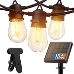 Addlon 31 FT Solar String Lights w/10 LED Edison Bulbs @ $17.49