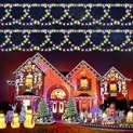 Christmas Outdoor Lights, Color Changing Half-Round Christmas Lights 380 LEDs 34FT with 8 Lighting Modes, Outdoor Christmas Lights for House, Garden, Yard Decor @ $7.60