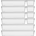 Soulmate 10Pcs Clear Drawer Organizer Tray @ $9.99