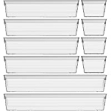 Soulmate 10Pcs Clear Drawer Organizer Tray @ $9.99