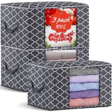 QYQBOON Large Clothes Storage Bags 100L Storage Bins Organizer Clothing Thicken Storage Containers for Comforter Blanket Bedding @ $10.40