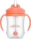 Dr. Brown’s Milestones, Baby’s First Straw Cup Sippy Cup with Straw, 6m+, 9oz/270ml, Coral, BPA Free @ $3.75