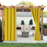 LORDTEX Linen Look Indoor/Outdoor Curtains @ $21.00