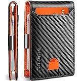 RUNBOX Slim Wallets for Men – Leather Money Clip Mens Wallet – RFID Blocking Front Pocket Bifold Wallet – Minimalist Credit Card Holder with Gift Box @ $19.99