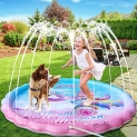 Unicorn Splash Pad – Sprinkler for Kids Toddlers Outdoor Summer Water Toys