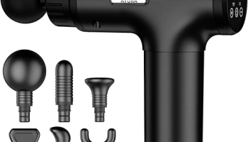 AYURA Massage Gun Deep Tissue, Muscle Massager Gun for Pain Relief, Percussion Massage Gun with 30 Speeds & 6 Heads, Portable Handheld Back Massage Gun for Athlets Men Women @ $33.99