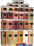 30 Pack Airtight Food Storage Containers for Kitchen Pantry Organization and Storage @ $32.99