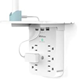 Mifaso Wall Outlet Extender Surge Protector 6 AC Outlets @ $11.04