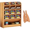 Marbrasse Wooden Pen Organizer with Drawer @ $9.98