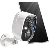 GMK Solar Security Camera Wireless Outdoor with Solar Panel @ $43.19
