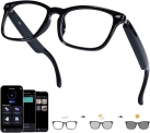 Ai Smart Glasses Bluetooth 5.4 with Translation for Men Women 160+Languages Color-Change Lens Chat GPT Assistant Free App Translator Glasses Meeting,Driver,Travel (CK03) @ $28.99