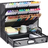 FURNINXS Mesh Desk Organizer with Drawer @ $12.49