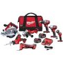 Milwaukee M18 18V Lithium-Ion Cordless Combo Tool Kit (7-Tool) with Two 3.0 Ah Batteries, Charger and Tool Bag @ $499.00