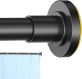 CorkLatta Black Shower Curtain Rod 31 to 80 Inch,1 Inch Diameter Adjustable Spring Tension Stainless Steel Telescoping Rod,Easy Install,No Rust @ $7.99
