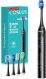 COSLUS C30 Electric Toothbrush for Adults: 3 Intensities & 5 Modes Customized for Effective Yet Gentle Ultra-Clean Feel, 2 Types of Heads for Gentle or Daily Care, Travel & Home Use, Black, 1PC @ $5.99