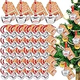30 Sets Christmas Bells Decor Christmas Believe Bell Ornaments Bulk Polar Express Bell Decorations Xmas Party Gifts Favors Tags Silver Sleigh Jingle Bells for Christmas Tree Decoration(1.6 Inch) @ $9.00