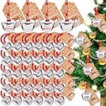 30 Sets Christmas Bells Decor Christmas Believe Bell Ornaments Bulk Polar Express Bell Decorations Xmas Party Gifts Favors Tags Silver Sleigh Jingle Bells for Christmas Tree Decoration(1.6 Inch) @ $9.00
