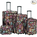4-Piece Rockland Jungle Softside Upright Luggage Set (14/29/24/28 Inch) @ $77.39