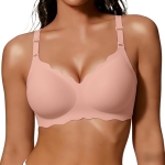 COCOMARTS Jelly Bras for Women No Underwire Scalloped Push Up Wireless Bralettes Seamless Soft Comfort Everyday Tshirt Bra @ $9.99