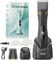 Electric Body Hair Removal Epilators for Men & Women,Waterproof Foil Shaver Razor Trimmer for Facial,Arms,Back,Legs,Chest & Groin,Wet/Dry Painless Groomer with Ceramic Blade,Travel Gift for Him,Black @ $9.99
