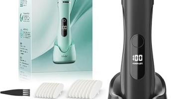 Electric Body Hair Removal Epilators for Men & Women,Waterproof Foil Shaver Razor Trimmer for Facial,Arms,Back,Legs,Chest & Groin,Wet/Dry Painless Groomer with Ceramic Blade,Travel Gift for Him,Black @ $9.99