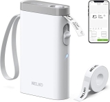 Nelko Label Maker Machine with Tape, P21 Bluetooth Label Printer, Wireless Mini Label Makers with Multiple Templates for School Office Home, White @ $9.99