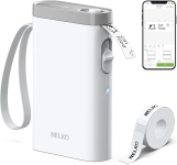Nelko Label Maker Machine with Tape, P21 Bluetooth Label Printer, Wireless Mini Label Makers with Multiple Templates for School Office Home, White @ $9.99