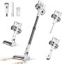 Comvtu Cordless Vacuums, 80,000PRM Powerful Motor Vacuum Cleaner and 2200mAH Rechargeable Battery up to 35 Mins Worktime, 2 Adjustable Modes, Detachable Parts, Wireless Stick Vacuum (Night White)Comvtu Cordless Vacuums, 80,000PRM Powerful Mot… @ $119.99