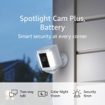 Ring Spotlight Cam Plus, Battery | Two-Way Talk, Color Night Vision, and Security Siren (2022…