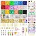 OHOME Stocking Stuffers for Kids – 5300 Clay Beads Bracelet Making Kit,Arts and Crafts for Kids Ages 8-12,Christmas Gifts Crafts Games Toys for 3-10 Year Old Birthday,Travel Essential @ $2.99