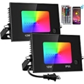 iMaihom 2 Pack Bluetooth RGBW LED Flood Light @ $14.86