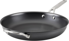 KitchenAid NITRO Carbon Steel Frying Pan/Skillet, Stainless Steel Handle, Compatible with All…