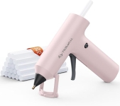 Tilswall Cordless Hot Glue Gun, Fast Preheating with 2000mAh Built-in Battery Hot Melt Glue Gun, 20 Premium Glue Sticks, Mini Glue Gun Ideal for Crafts, DIY Gift, Repairs Pink @ $10.59
