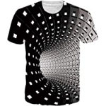 Idgreatim Unisex Casual 3D Print Animal Short Sleeve T-Shirt Graphic Tees