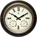 Infinity Instruments The Forecaster Clock (Bronze) @ $22.09