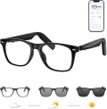 GetD AI Glasses for Men & Women, Smart Glasses Powered by ChatGPT, AI Real-time Translation with 145 Languages, 11H Music Play, Bluetooth Glasses with Photochromic Lens for Daily Use, Travel @ $29.99