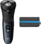Philips Norelco – Series 3000 Rechargeable Wet/Dry Electric Shaver – Modern Steel Metallic @ $34.99