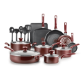 20-Piece T-fal Easy Care Nonstick Cookware Set (Red) @ $67.00