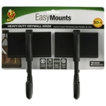 Duck EasyMounts Garage Hooks 2-Pack, Holds up to 100 lbs Total @ $11.05