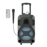 MegaBass Rechargeable LED Jobsite Bluetooth Speaker with 8 Inch Subwoofer and Microphone @ $29.97