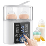 Cshidworld 2-in-1 Babies Fast Bottle Milk Warmer, Double Food Heater Defrost BPA-Free With Twins, LCD Display, Timer & 24H Temperature Control @ $29.99