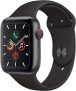 Apple Watch Series 5 (GPS + Cellular, 40MM) – Space Gray Aluminum Case with Black Sport Band (Renewed) @ $127.56