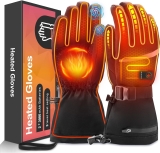 Heated Gloves for Men Women, 7.4V Rechargeable Electric Hand Warmer Gloves with Touchscreen…