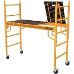 Metaltech Safeclimb Baker Style Scaffold Rolling Platform With 1250 lbs. Load Capacity (6 ft. W x 6.25 ft. H x 2.5 ft. D,Steel) @ $159.00