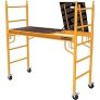 Metaltech Safeclimb Baker Style Scaffold Rolling Platform With 1250 lbs. Load Capacity (6 ft. W x 6.25 ft. H x 2.5 ft. D,Steel) @ $159.00
