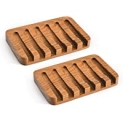 SUBEKYU Wooden Soap Dishes for Bathroom/Shower @ $8.99