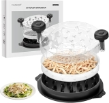 Cleangor Chicken Shredder Tool Twist, Visible Chicken Breast Shredder Tool Meat Shredder with Ergonomic Handle, Non-Slip Food Shredder Tool for Pork, Beef, Set of Chicken Breast Shredder