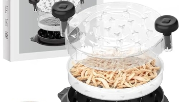 Cleangor Chicken Shredder Tool Twist, Visible Chicken Breast Shredder Tool Meat Shredder with Ergonomic Handle, Non-Slip Food Shredder Tool for Pork, Beef, Set of Chicken Breast Shredder