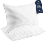 Beckham Hotel Collection Bed Pillows Standard / Queen Size Set of 2 – Down Alternative Bedding Gel…